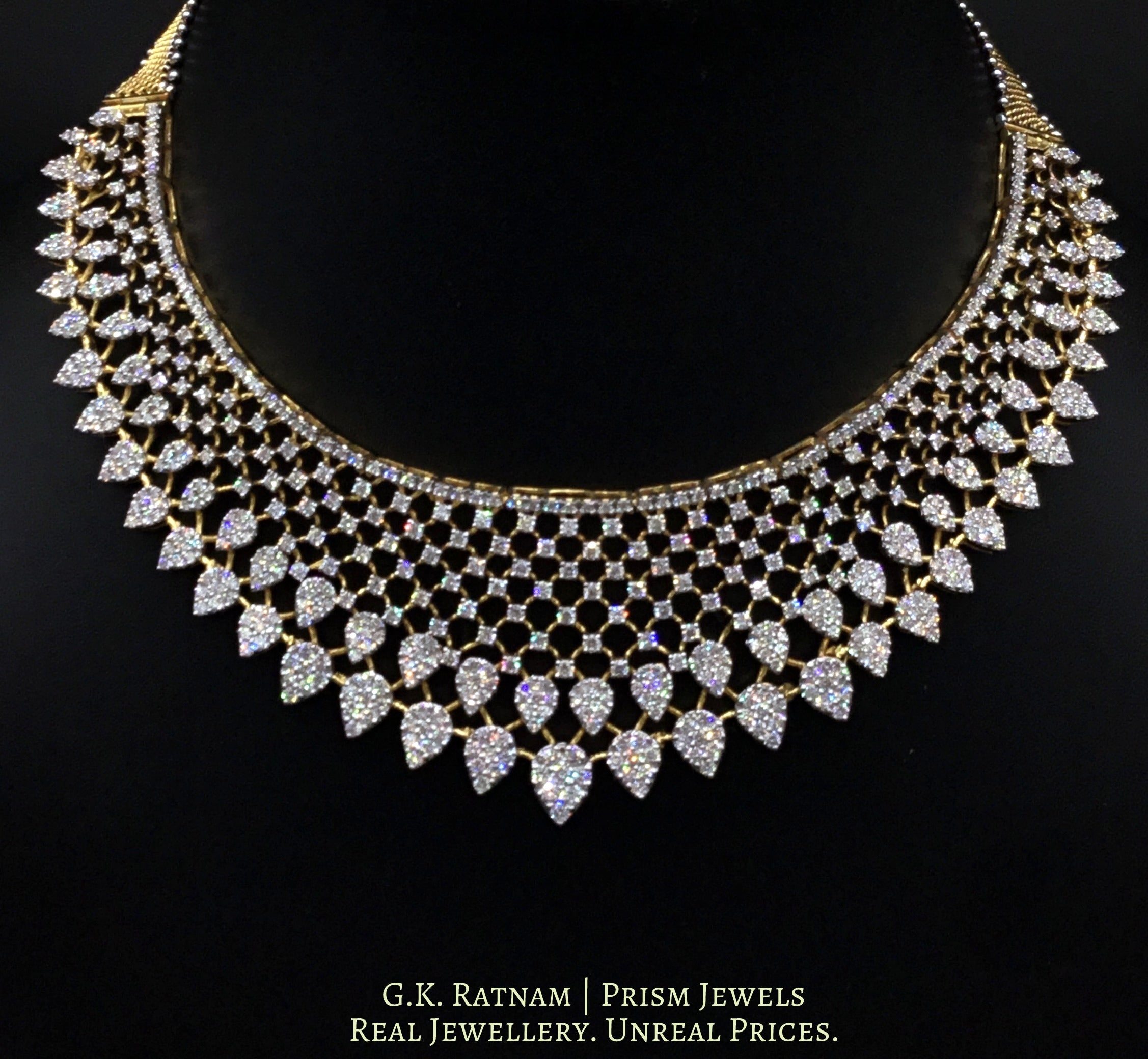 Greenberg's 14k white gold 1.00ctw ladies diamond leaf necklace 119-63241 -  Greenberg's Jewelers